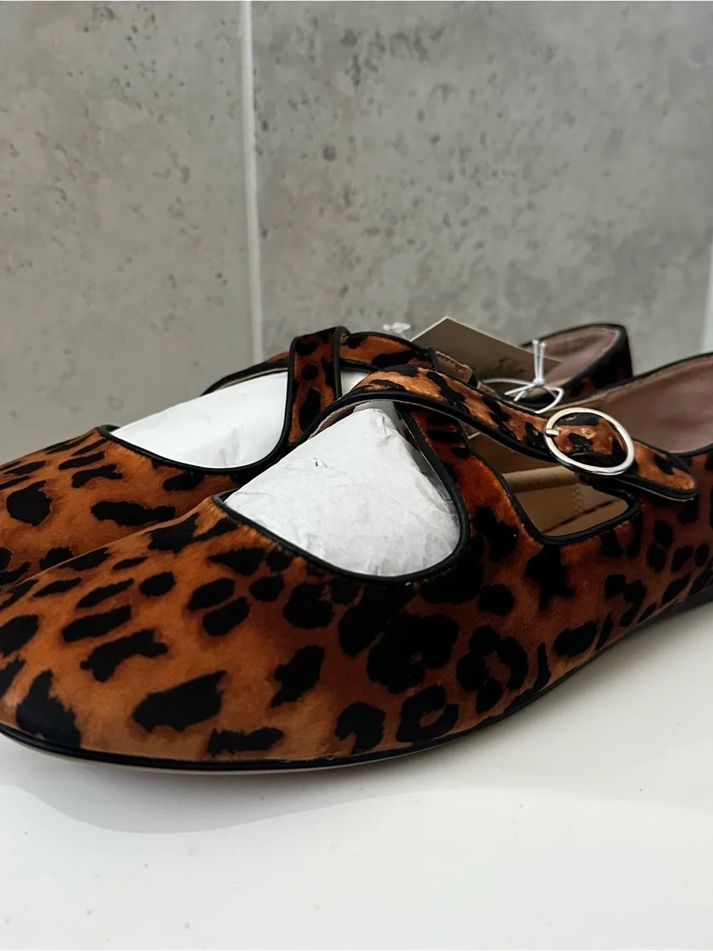 A New Day Women’s Leopard Print Mary Jane Flats Size 11